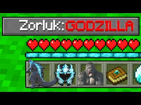 GODZİLLA ZORLUK SEVİYESİ! 😱 - Minecraft