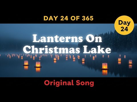 Lanterns On Christmas Lake (Day 24/365) | 1990s Ambient Festive Winter Song
