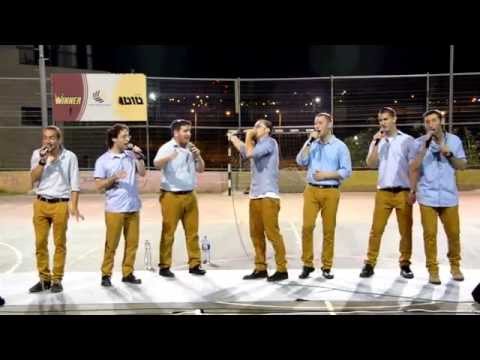Kippalive singing "the X med" in Hashmonaim