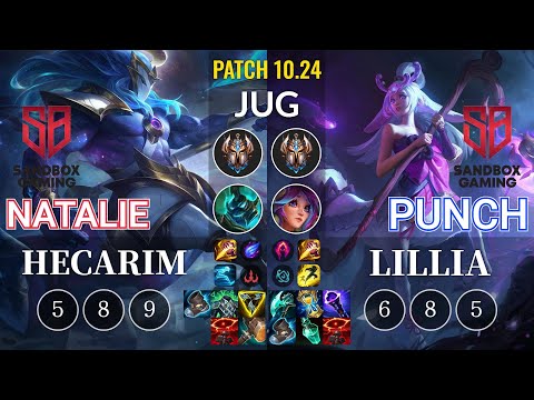 SB Natalie Hecarim vs SB Punch Lillia Jungle - KR Patch 10.24