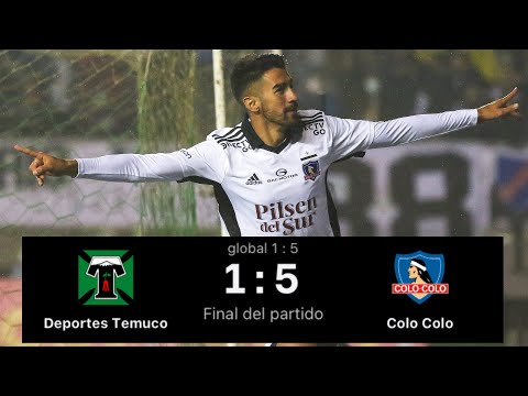 Colo Colo 5 Vs 1 Deportes Temuco / Resumen Y Goles / Copa Chile 2022