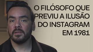Como a vida atual virou um espetáculo fútil e superficial | Jean Baudrillard (Aula aberta)