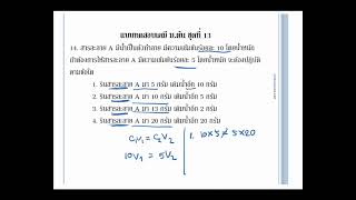 เคมี ม.ต้น ออนไลน์ ตะลุยโจทย์ ตอนที่ 20/2
