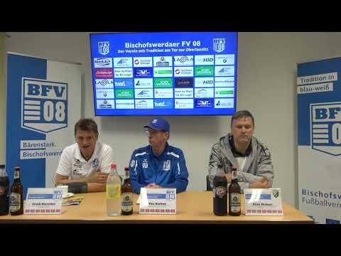 Pressekonferenz 8.SpT NOFV OBERLIGA Nordost: BFV 08 - SC Freital