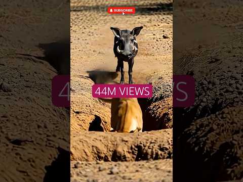 Warthog vs Lion 🦁🐗 Funny Moments 🤣