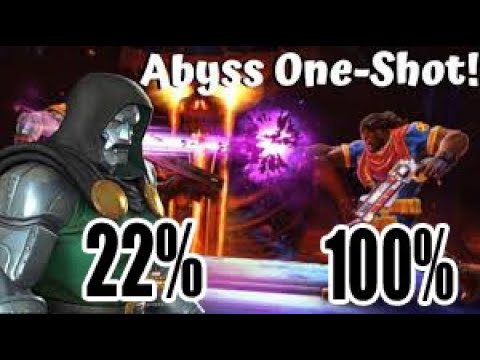 22% Dr Doom Solo 100% Abyss Bishop - Marvel Contest of Champions