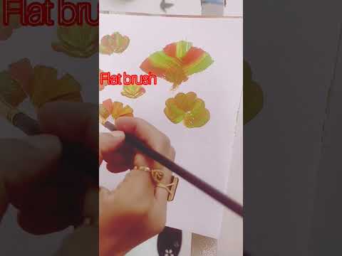 How to make acrylic flower with different tools#shorts  #acrylicflowers#shortsviral #howtomake