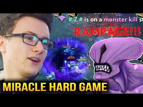 Miracle Tiny vs RAMPAGE Void PRETTY HARD GAME Dota 2