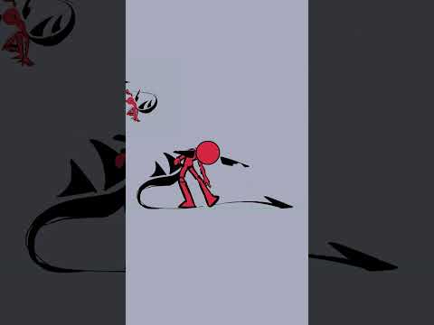 Character test animation  #animation #stickfigure