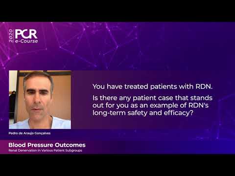Blood pressure outcomes: renal denervation in various patients subgroups - PCR e-Course 2020