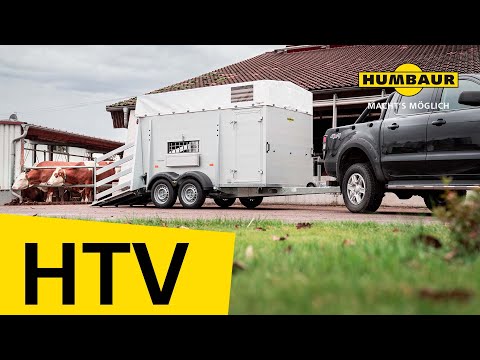Humbaur HTV 243016 AG im Einsatz – mit dem Viehanhänger unterwegs auf dem Bauernhof