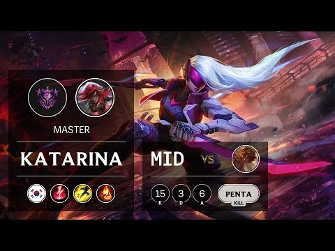 Katarina Mid vs Taliyah - KR Master Patch 9.8