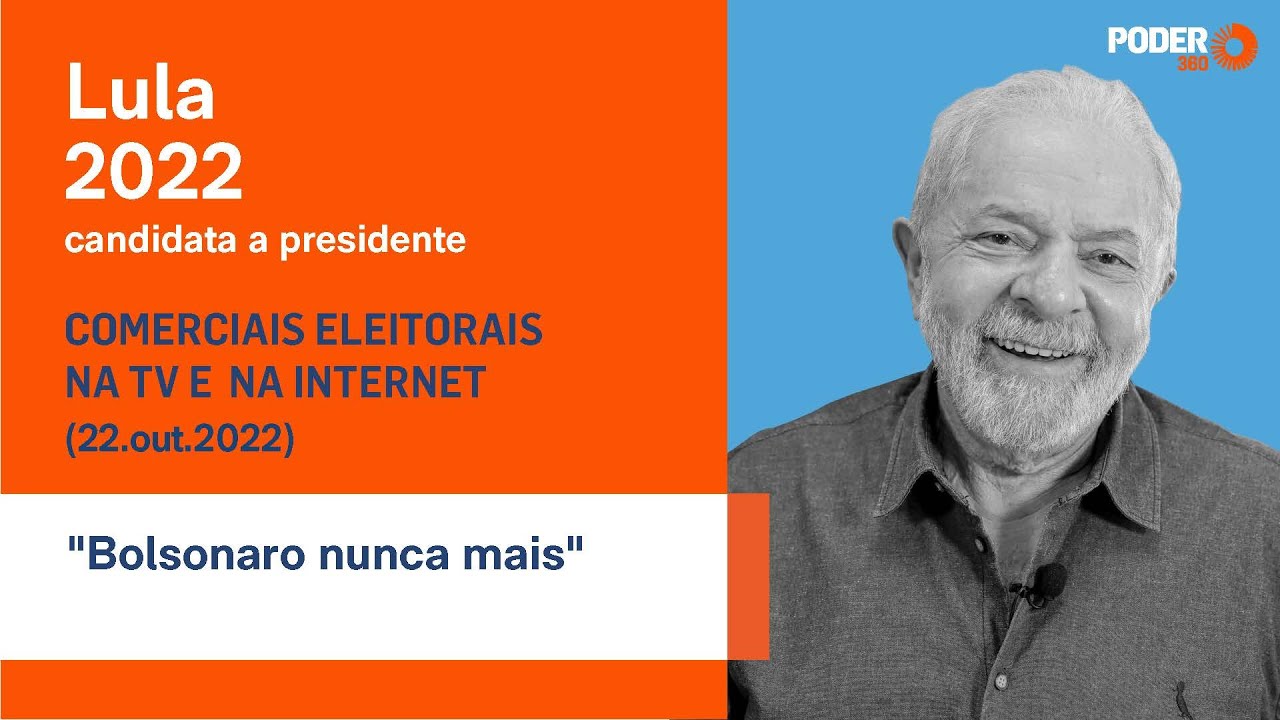 Lula (programa eleitoral 5min. - TV): "Bolsonaro nunca mais" (22.out.2022)