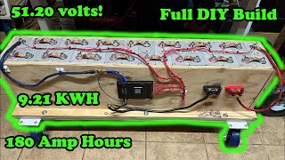 48v Lifepo4 Battery 9.12 KWh Full Build For Solar Power Storage