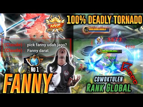 100% DEADLY TORNADO ‼️Build Fanny Tersakit 2022 Mobile Legends - Top Global By COEOKTULEN - MLBB