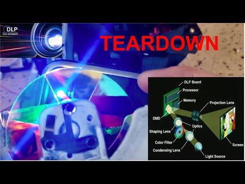 DLP Rear Projection TV Teardown  + Analysis & How It Works
