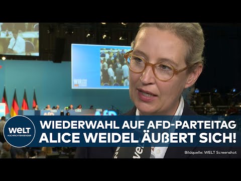 ESSEN: AfD-Parteitag bestätigt Doppelspitze! Weidel äußert sich zur Entscheidung I WELT Exklusiv