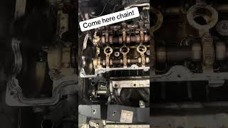 Fun time #timing #timingchain #mechaniclife #funtime #cars #mechanic #mechanicstools #4cylinder #car