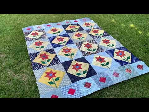 Floating squares quilt block | quilt border | sew along with me