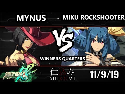 Shikomi GGXRD - Mynus (I-No) Vs. Miku Rockshooter (Dizzy) Guilty Gear Xrd REV 2 Winners Quarters