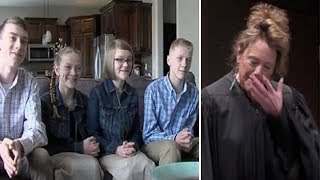 4 Abused Siblings Were About To Be Split Up - Judge&#39;s Tears Flow When Couple Adopts All Of Them