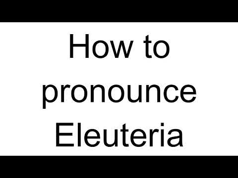 How to Pronounce Eleuteria (Italian)