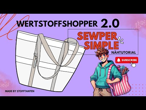 SEWPER SIMPLE Tutorial - Recycling Shopper 2.0 Step-by-Step Sewing Instructions