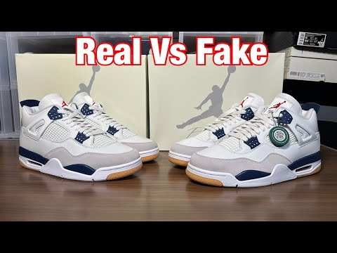 Air Jordan 4 SB Navy  Real Vs Fake Review 