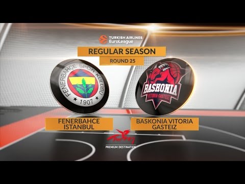 EuroLeague Highlights RS Round 25: Fenerbahce Istanbul 74-79 Baskonia Vitoria Gasteiz