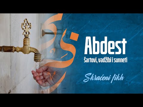ABDEST - ŠARTOVI, VADŽIBI I SUNNETI - dr. Zijad Ljakić
