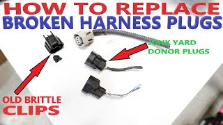 How to Replace Toyota Lexus Harness Plugs | Broken Brittle 2JZ 1JZ Sensor Plug Replacement
