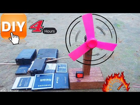 Summer Craft: Table fan out of cardboard at home - Diy crafts