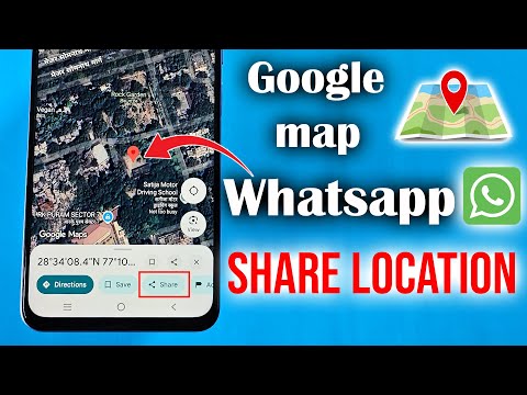How to Share location on whatsapp from Google Maps