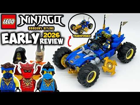 Jay's Transforming Car EARLY 2026 Review! Ninjago Dragons Rising Season 4 Set 71856