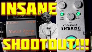 Video thumbnail for COOLMUSIC C-DI01 Insane Distortion versus Boss MT-2W Metal Zone Waza Craft by Sniffer Customs