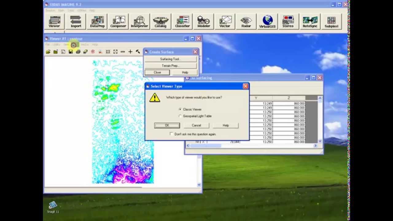 Generation of Digital Elevation Model (DEM) from Contours using ERDAS Imagine