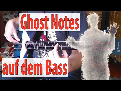 Dead Notes (Ghost Notes) auf dem Bass
