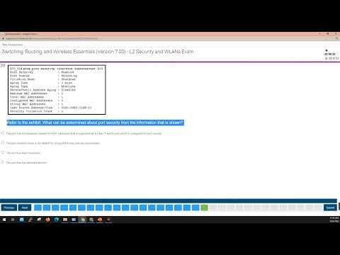 CCNA2 Exam | L2 Security and WLANs Exam Answers | Module 10-13
