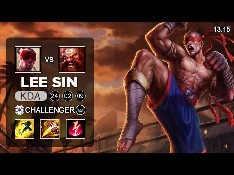 Lee Sin vs Gragas Jungle - KR Challenger - Patch 13.15 Season 13