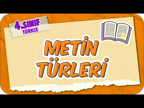 Metin Türleri 📙 4.Sınıf Türkçe #2025