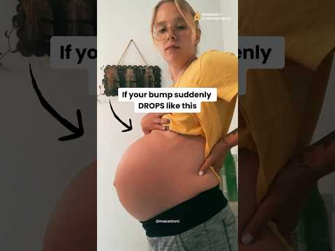 🤯🤯Baby Dropping (+ What To KNOW) #pregnancy