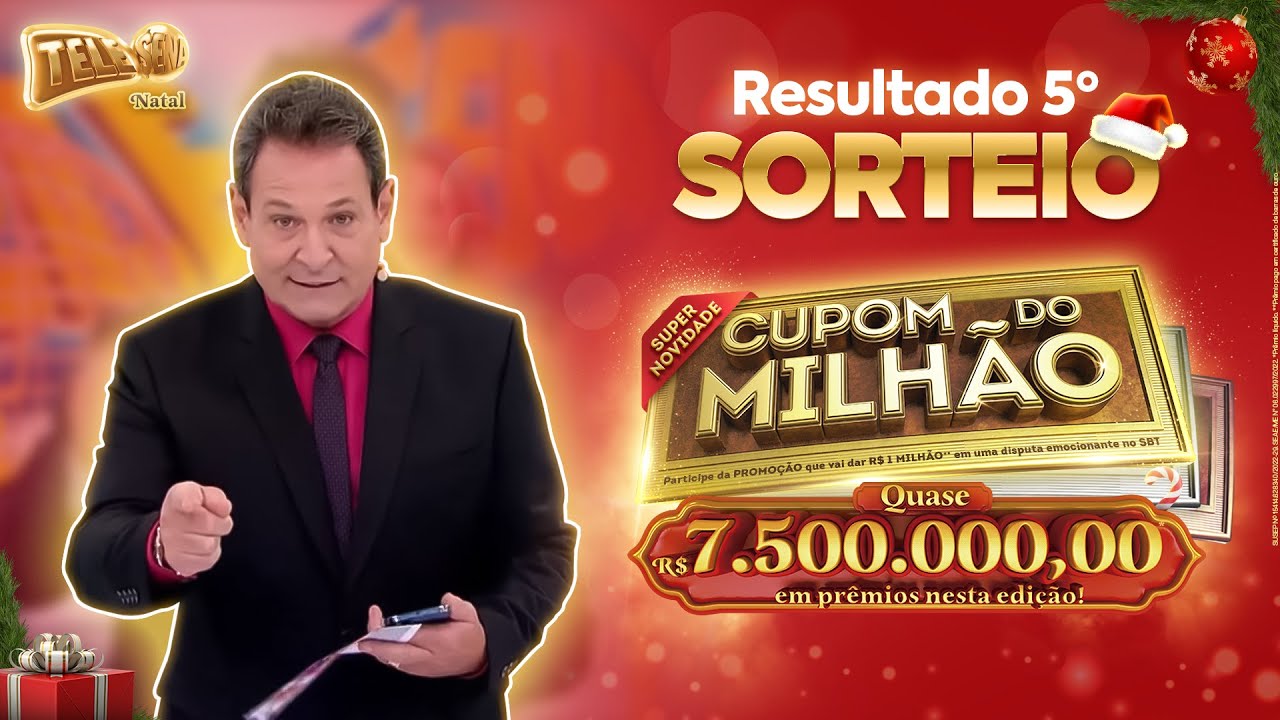 Confira o 5º Sorteio da Tele Sena de Natal 2022 (25/12/2022)