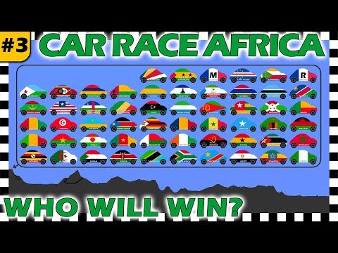 Country Cars Race Africa 2018 Part 3 - Algodoo - Who Will Win?