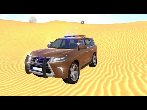 OFF ROAD LX 570 - HAND, BROWN POLICE LEXUS 570 & LEXUS DRIVER, BROWN, OILS. (AWD + WHEELS)