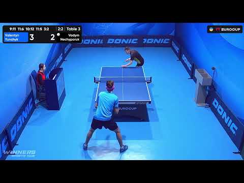 09:30 Valentyn Yunchyk - Vadym Nechyporuk 05.08.2023 TT Euro.Cup Ukraine Star. Table 3