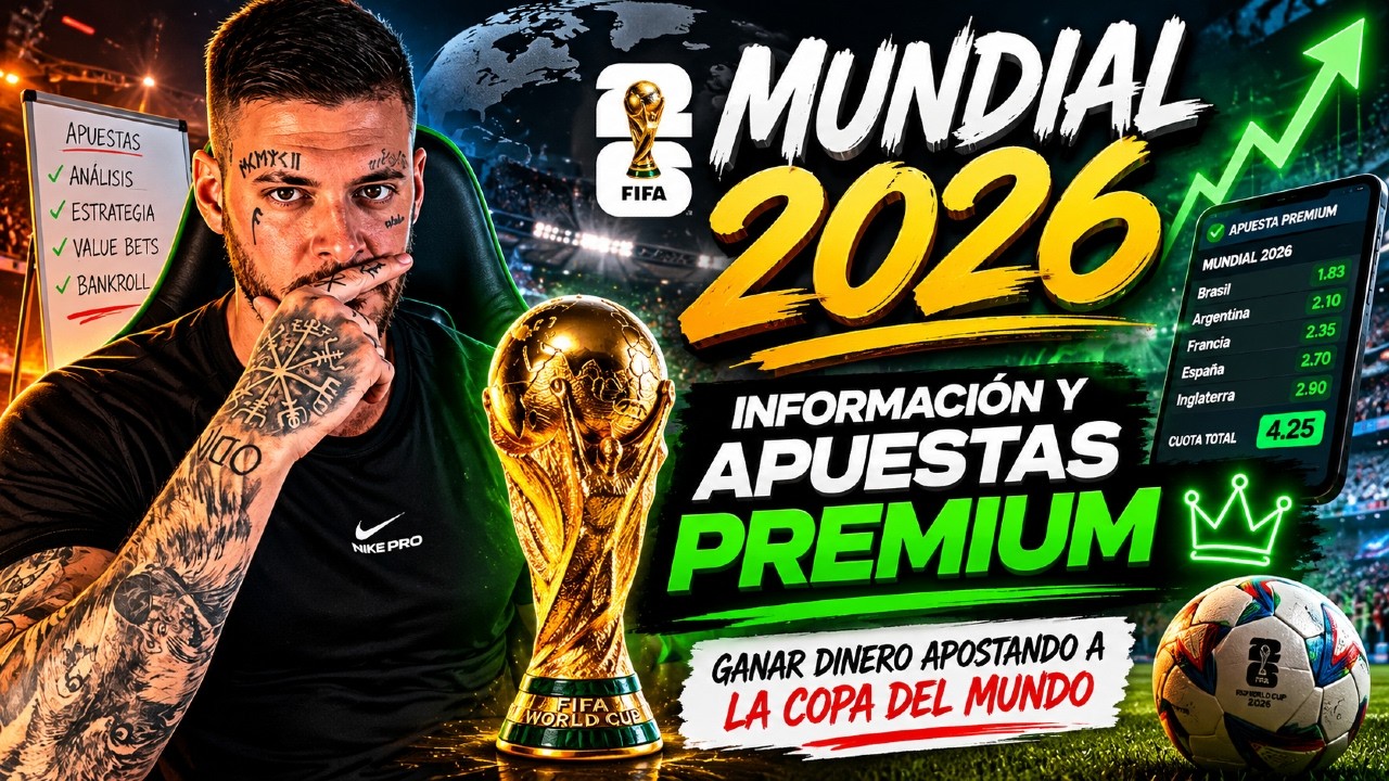 💰 MUNDIAL 2026 - Información y Apuestas PREMIUM (Como Ganar Dinero Apostando a la Copa del Mundo)