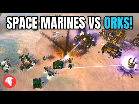 Space Marines vs Orks - 1vs1 - Warhammer 40,000: Dawn of War – Definitive Edition