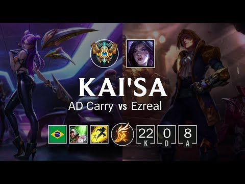 Kai'Sa ADC vs Ezreal - BR Challenger Patch 8.24