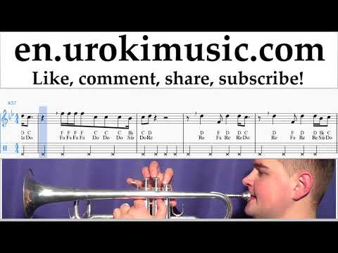 Trumpet lessons Ariana Grande - Breathin Sheet Music Tutorial um-ih352