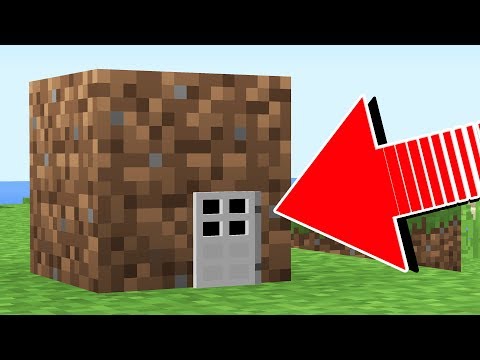 COME VIVERE ALL'INTERNO DI UN BLOCCO DI TERRA IN MINECRAFT!